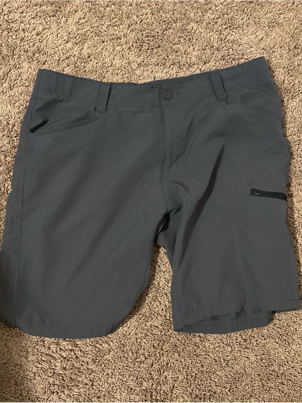 Men's Charcoal Hybrid Walk Shorts - Lightweight Active Style